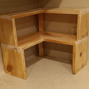 Rustic Wooden Corner Shelf