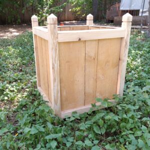 Cedar Planter Box with Removable Trellis
